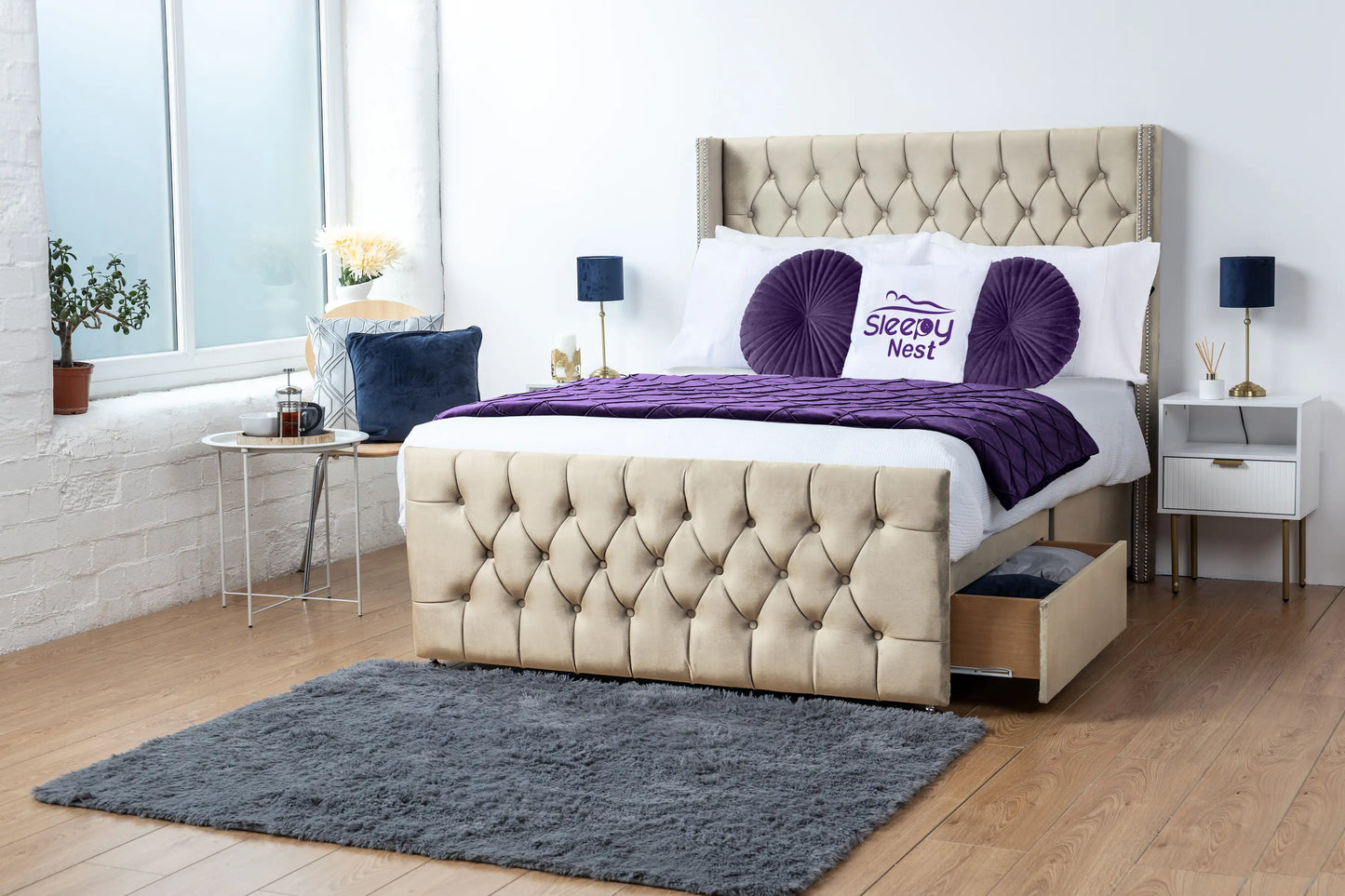 Emily Wingback Divan Bed