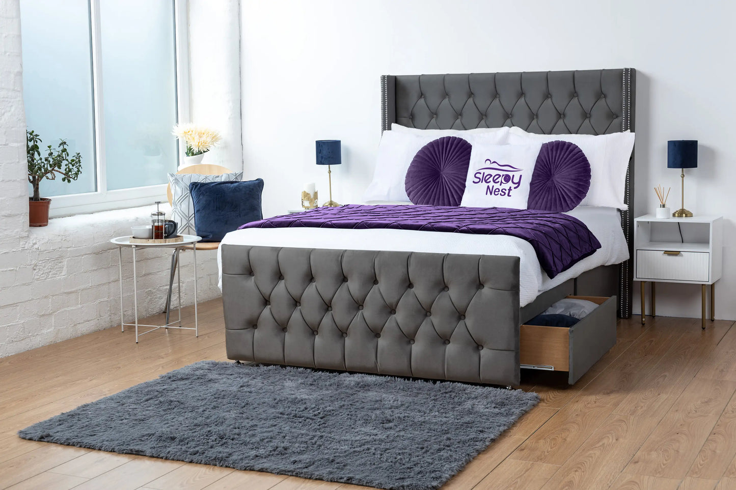 Emily Wingback Divan Bed