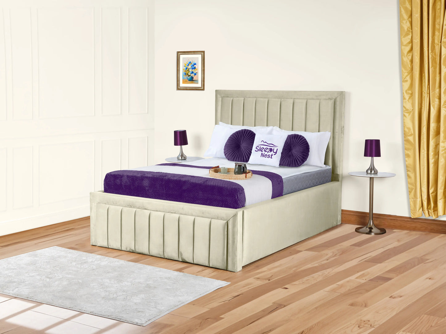 Grand panel Upholstered bed