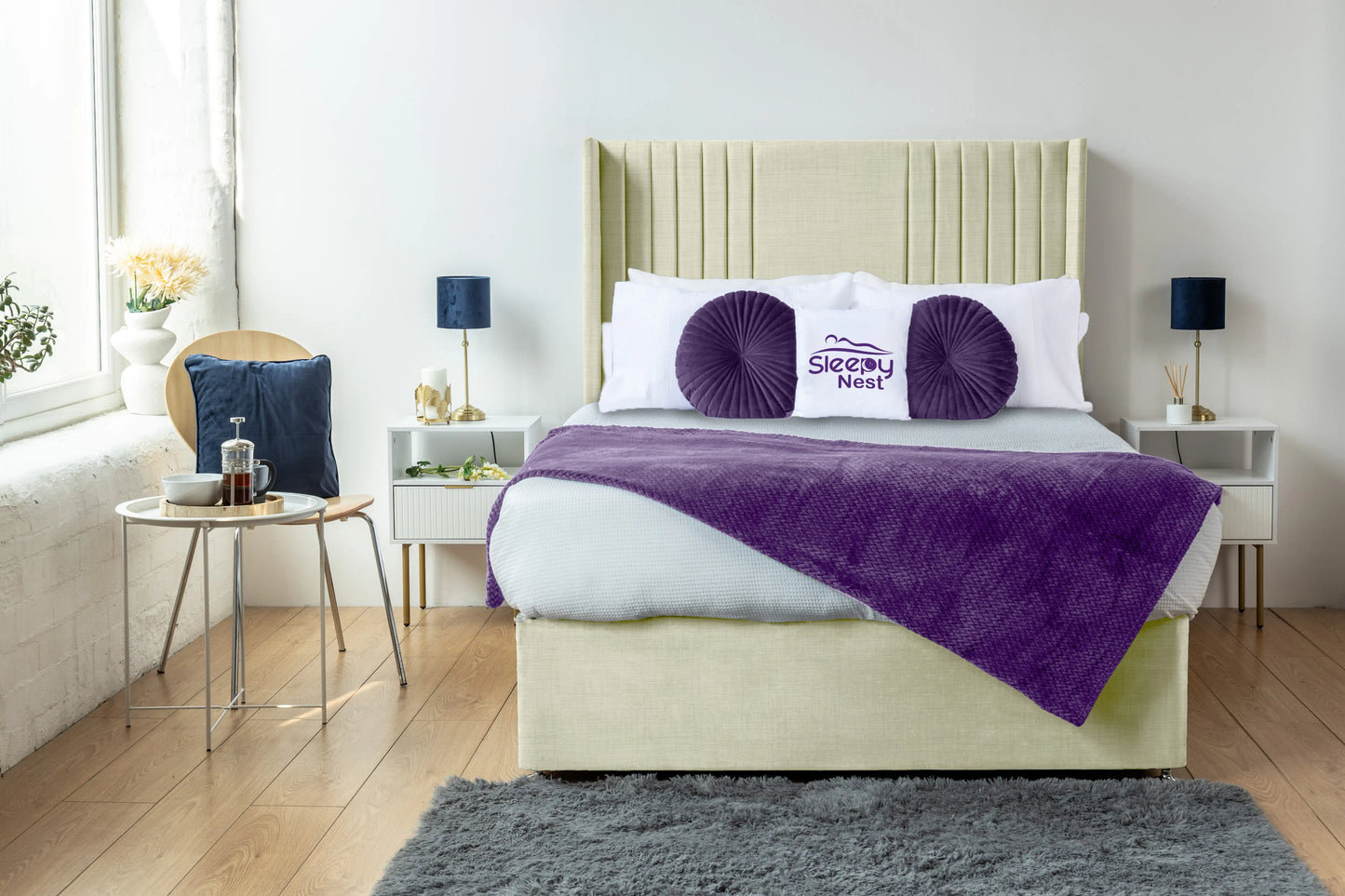 Skyline wingback Divan Bed