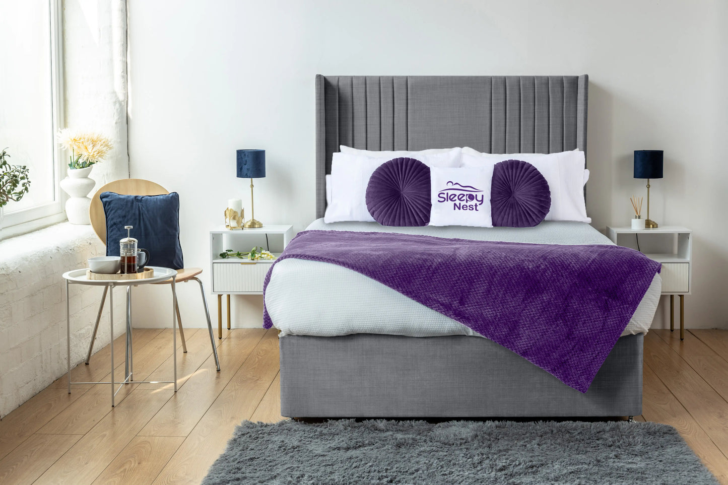 Skyline wingback Divan Bed