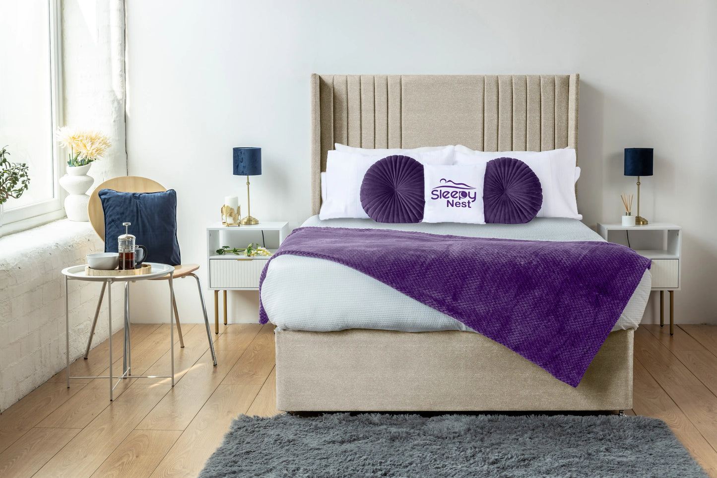 Skyline wingback Divan Bed