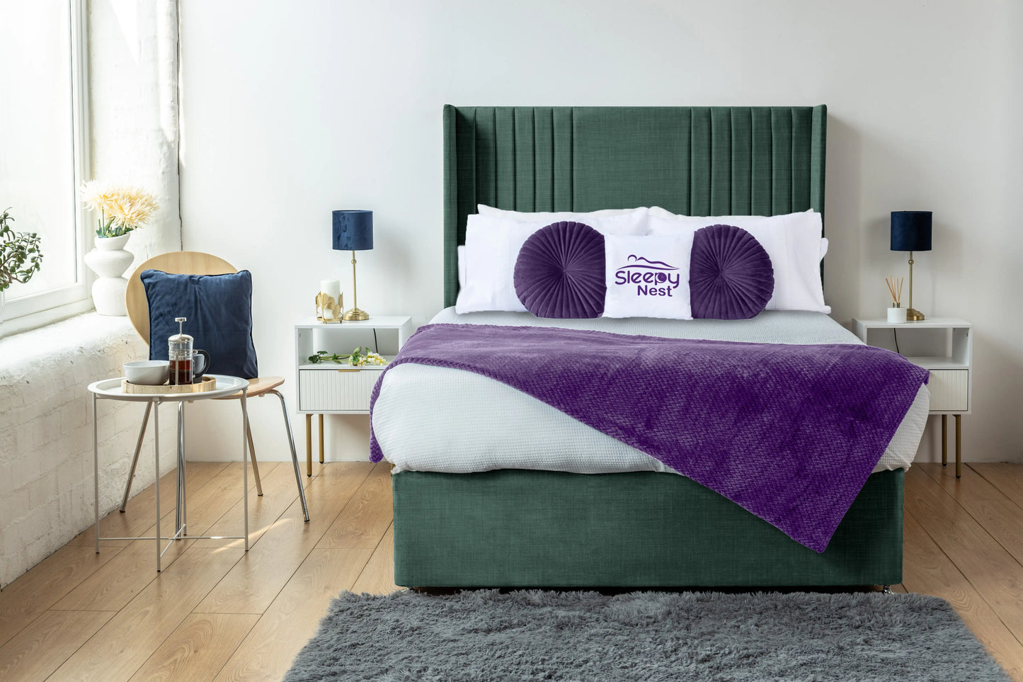 Skyline wingback Divan Bed