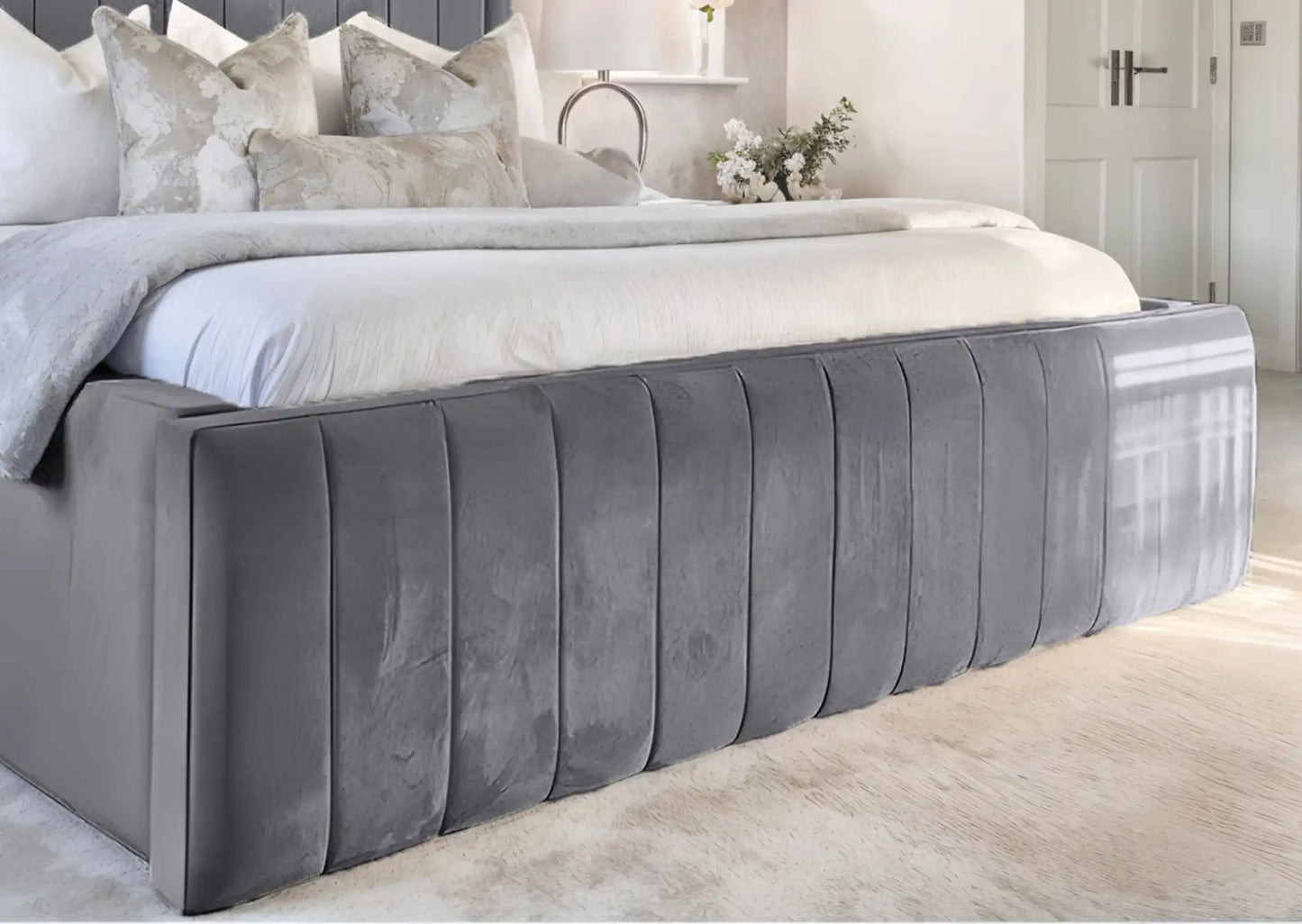 Geneva lined Upholstered Bed