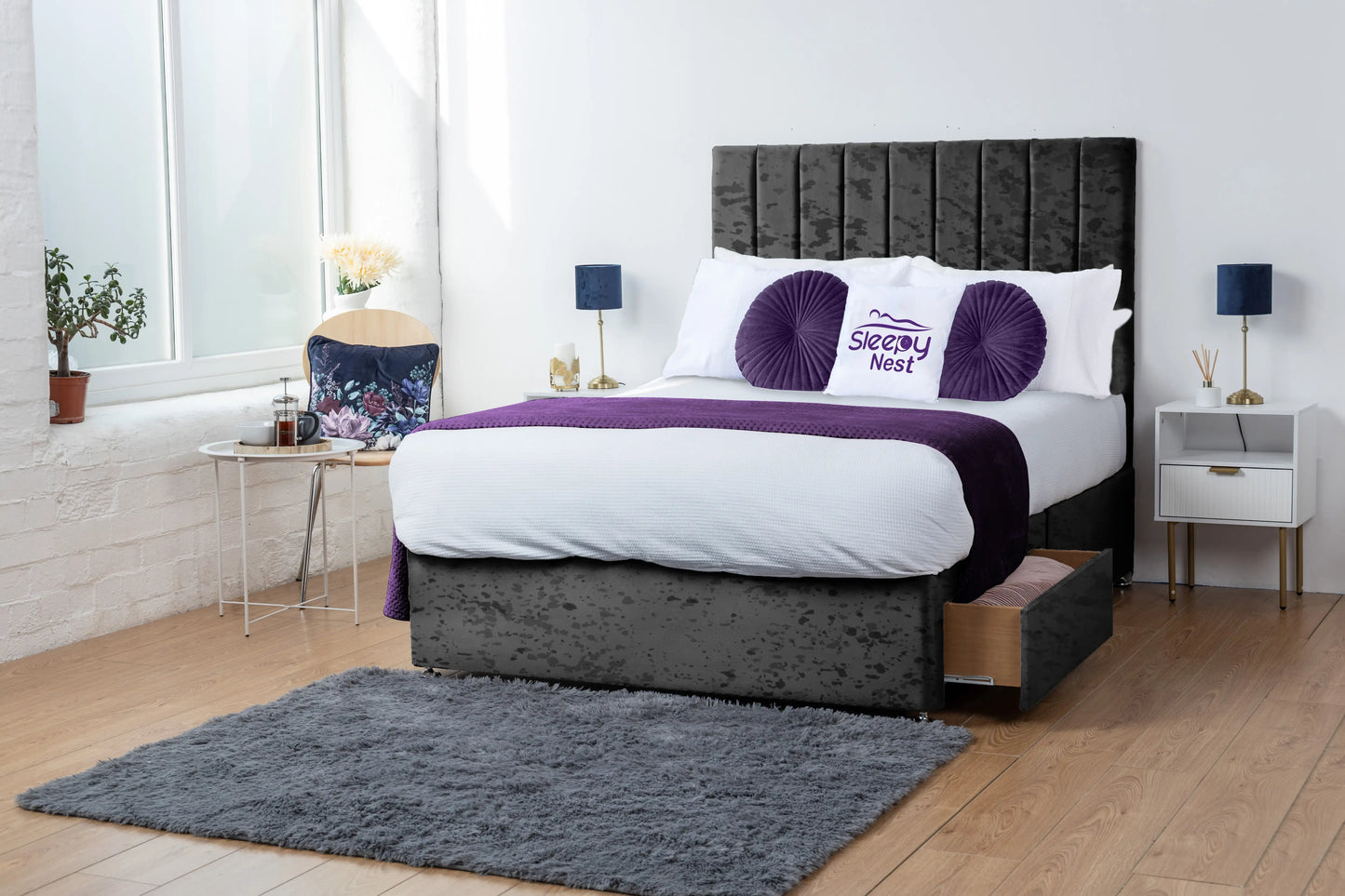Amelia Lined Divan Bed