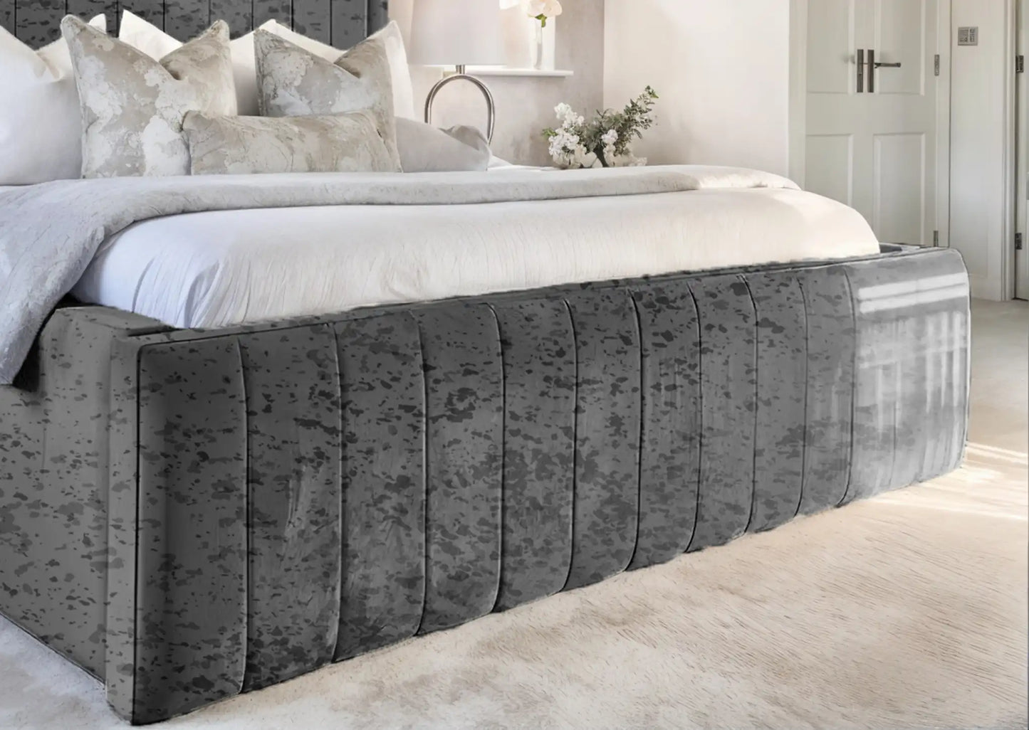 Geneva lined Upholstered Bed