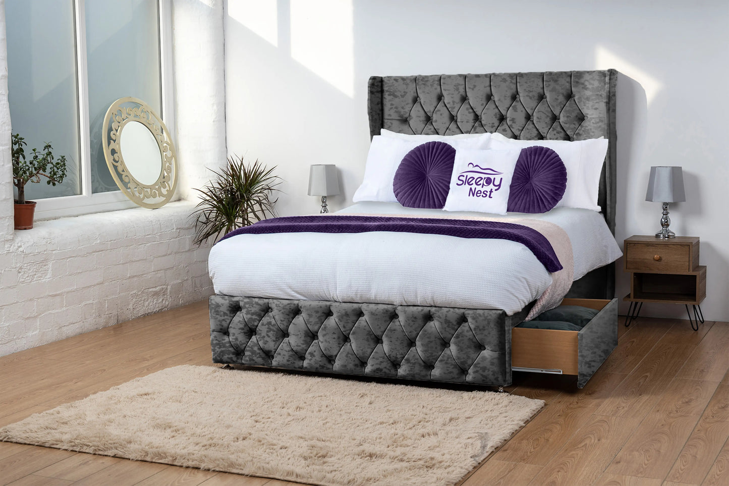 Luxor Wingback Divan Bed