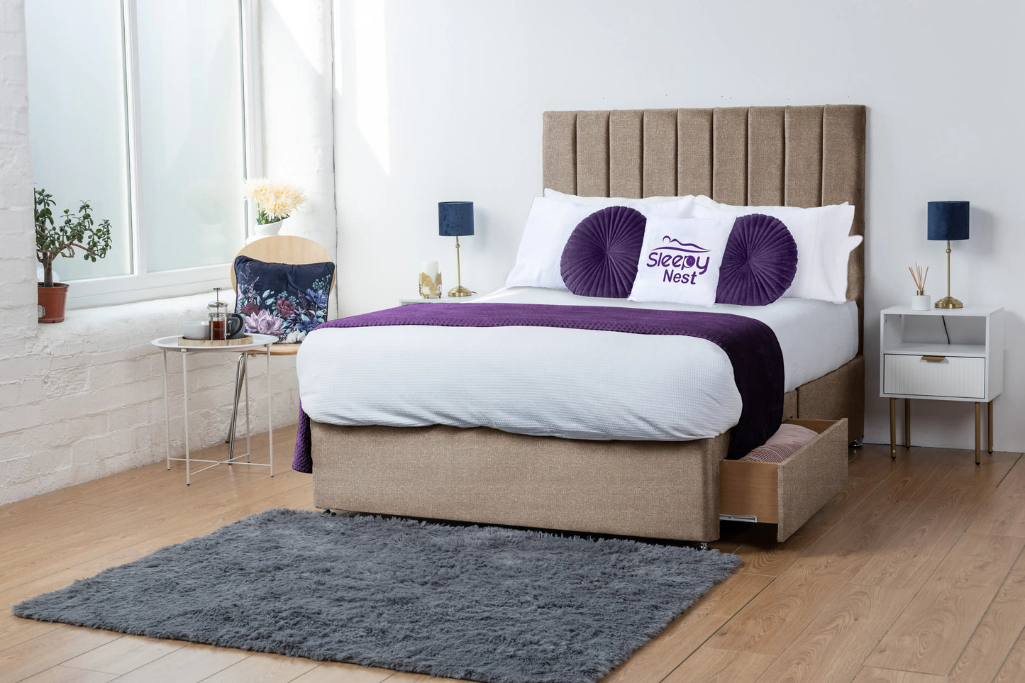 Amelia Lined Divan Bed