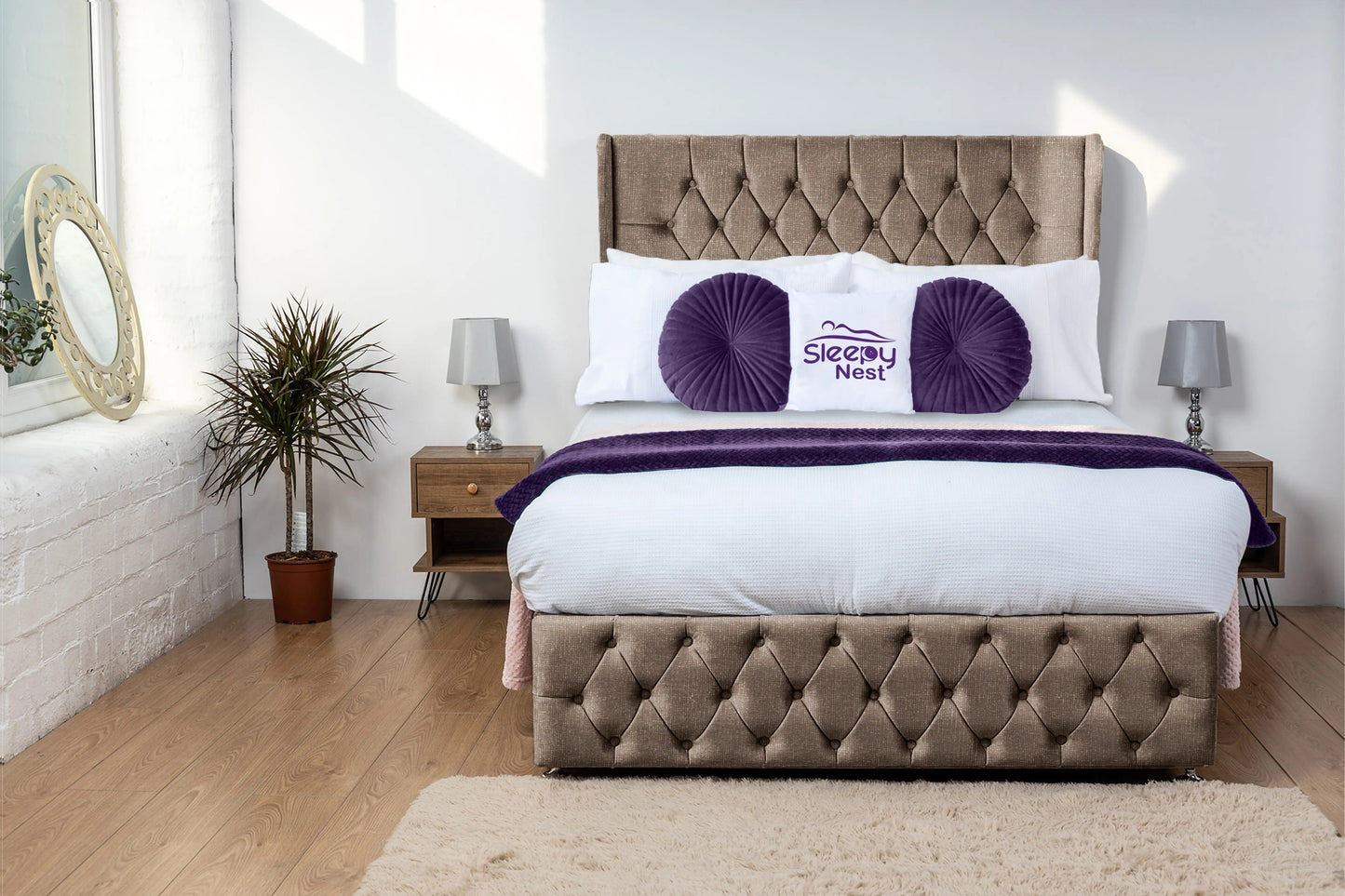 Luxor Wingback Divan Bed
