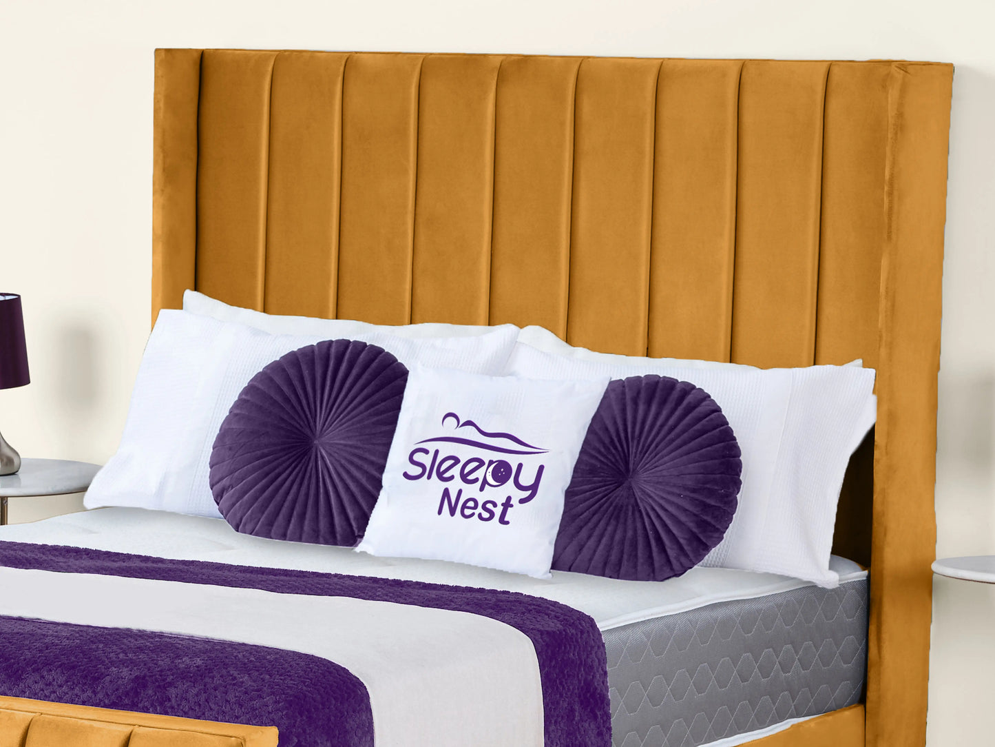 Empire Winged upholstered Bed