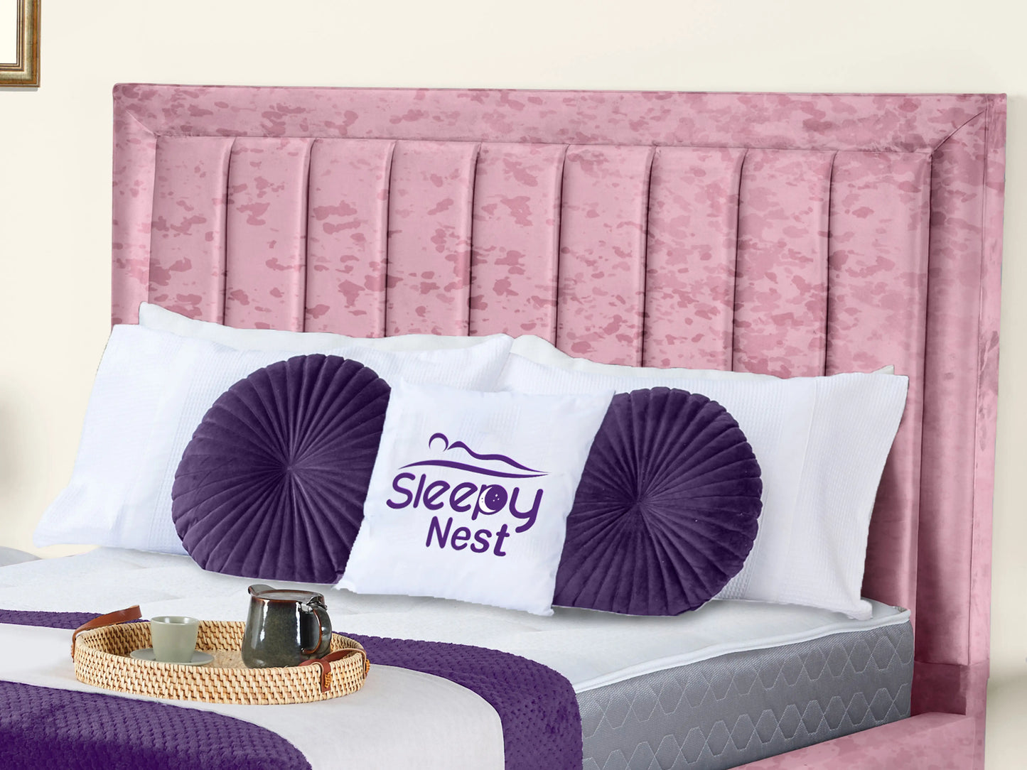Grand panel Upholstered bed