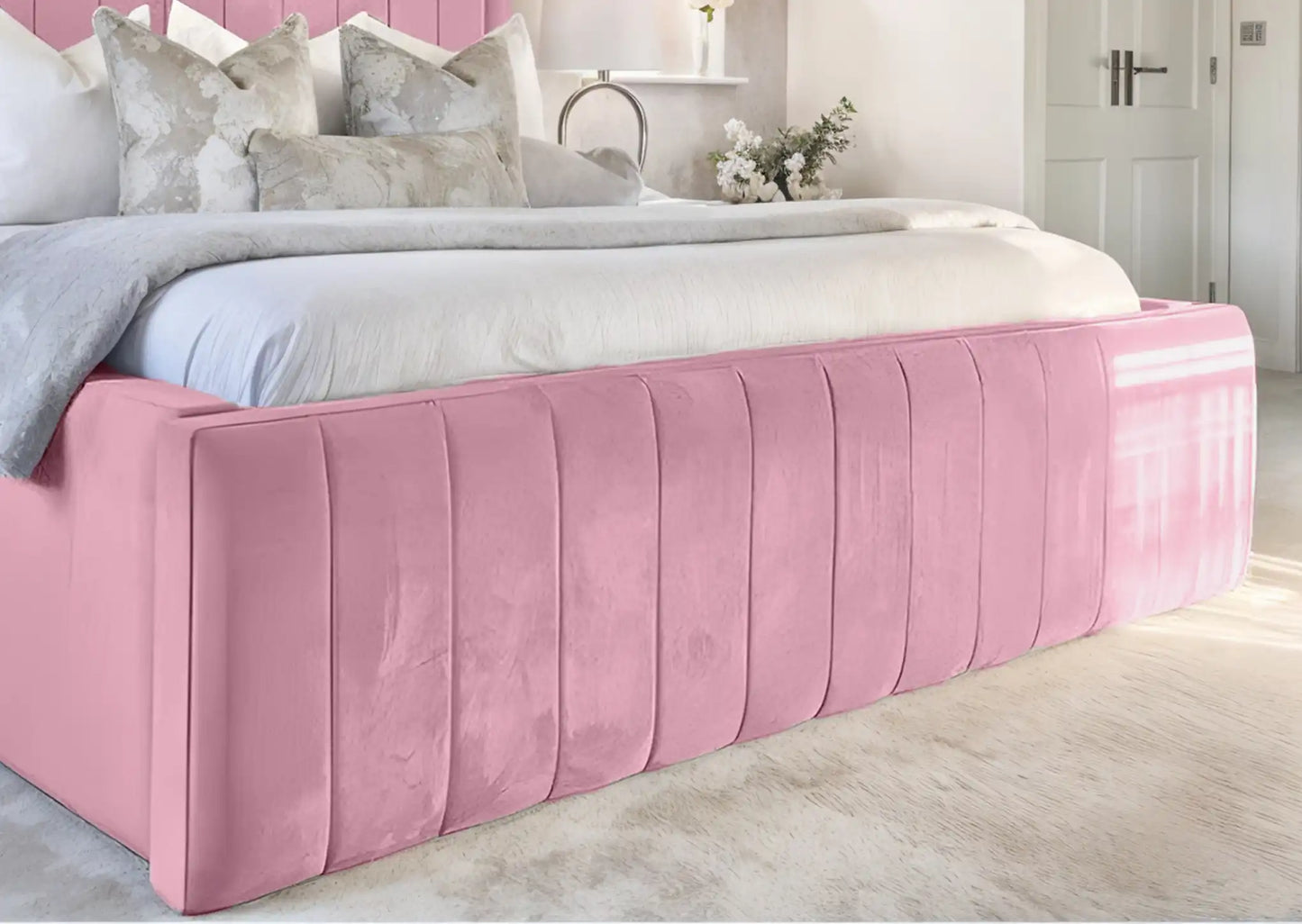 Geneva lined Upholstered Bed