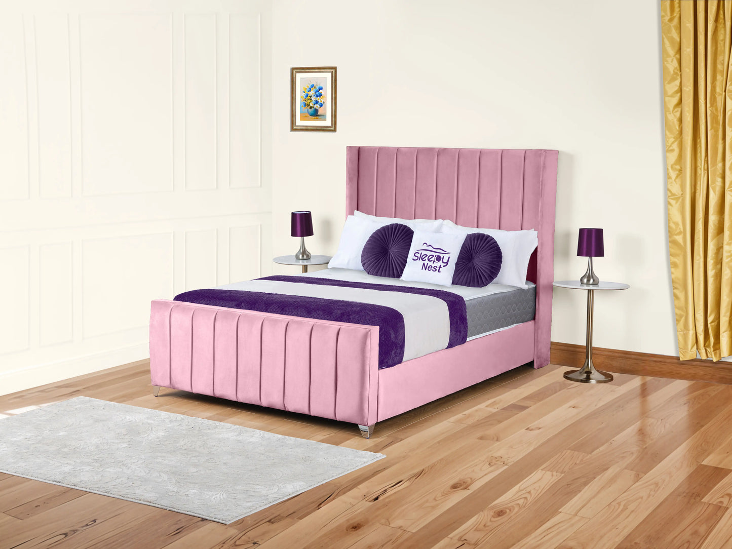 Empire Winged upholstered Bed
