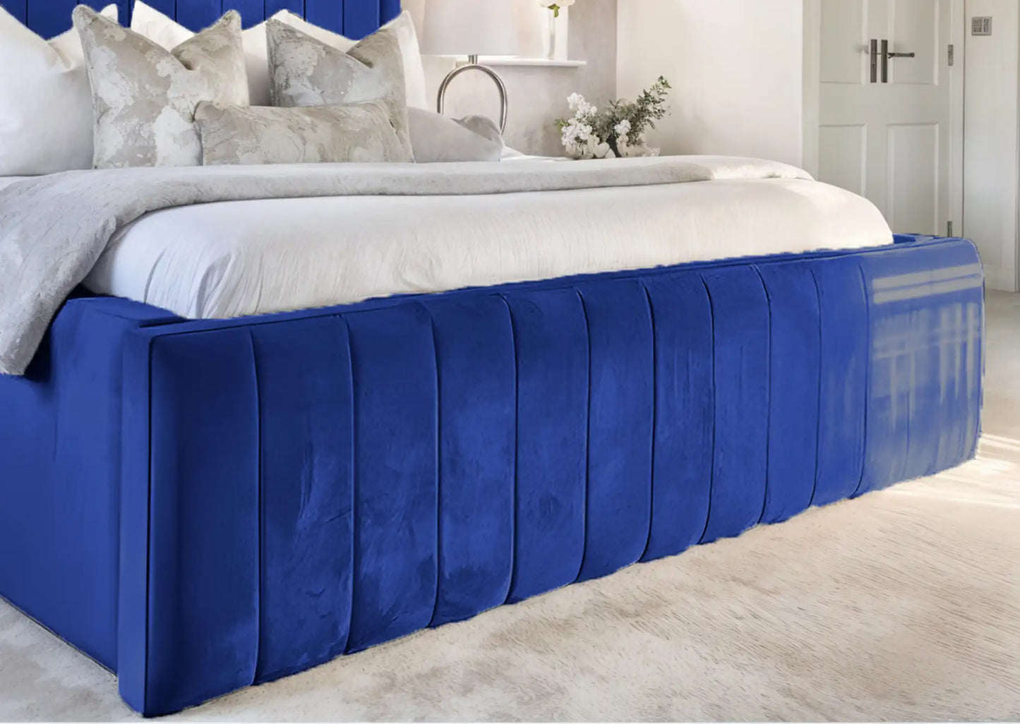 Geneva lined Upholstered Bed