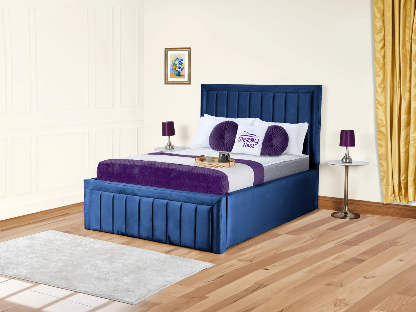 Grand panel Upholstered bed