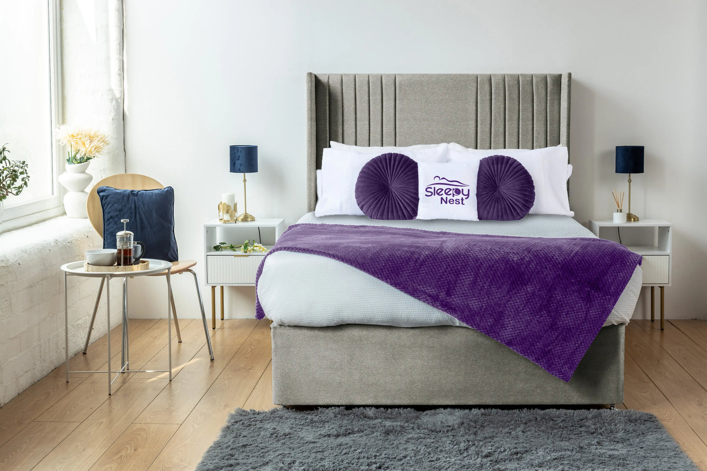 Skyline wingback Divan Bed