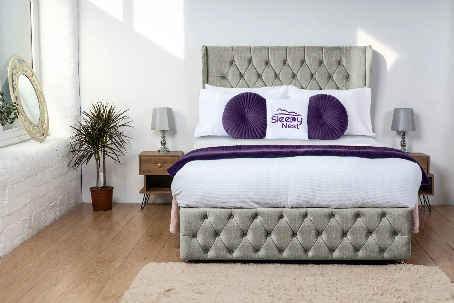 Luxor Wingback Divan Bed