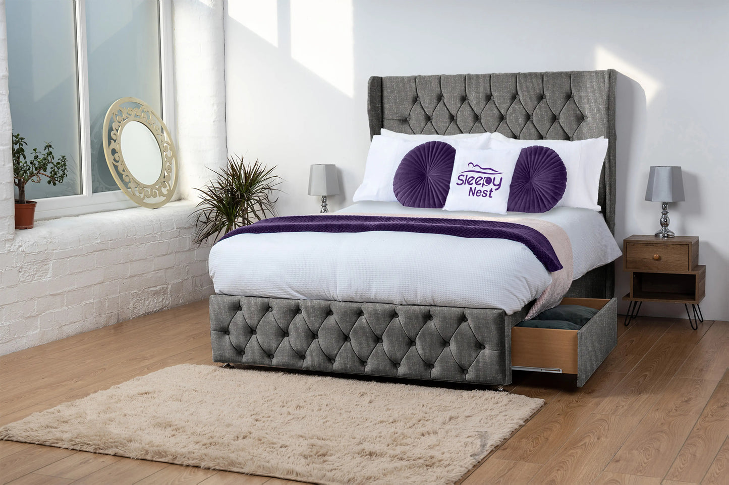 Luxor Wingback Divan Bed