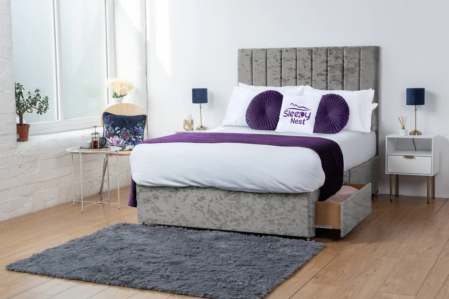 Amelia Lined Divan Bed