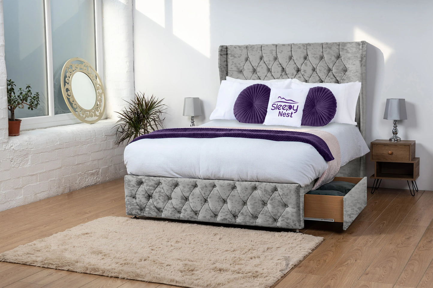 Luxor Wingback Divan Bed