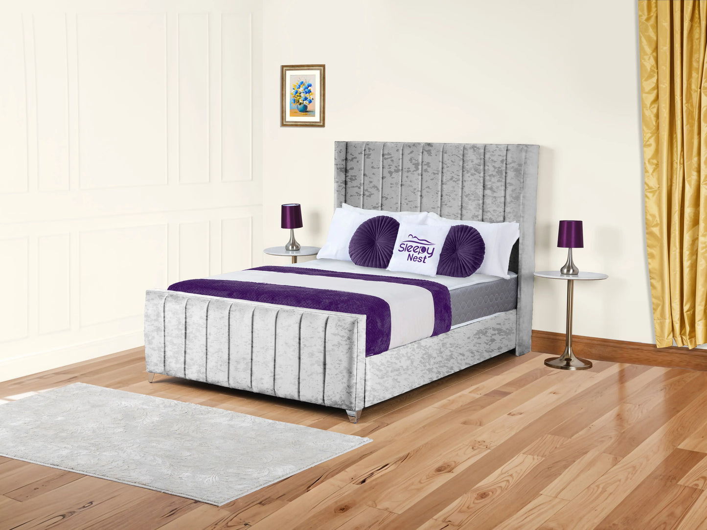Empire Winged upholstered Bed