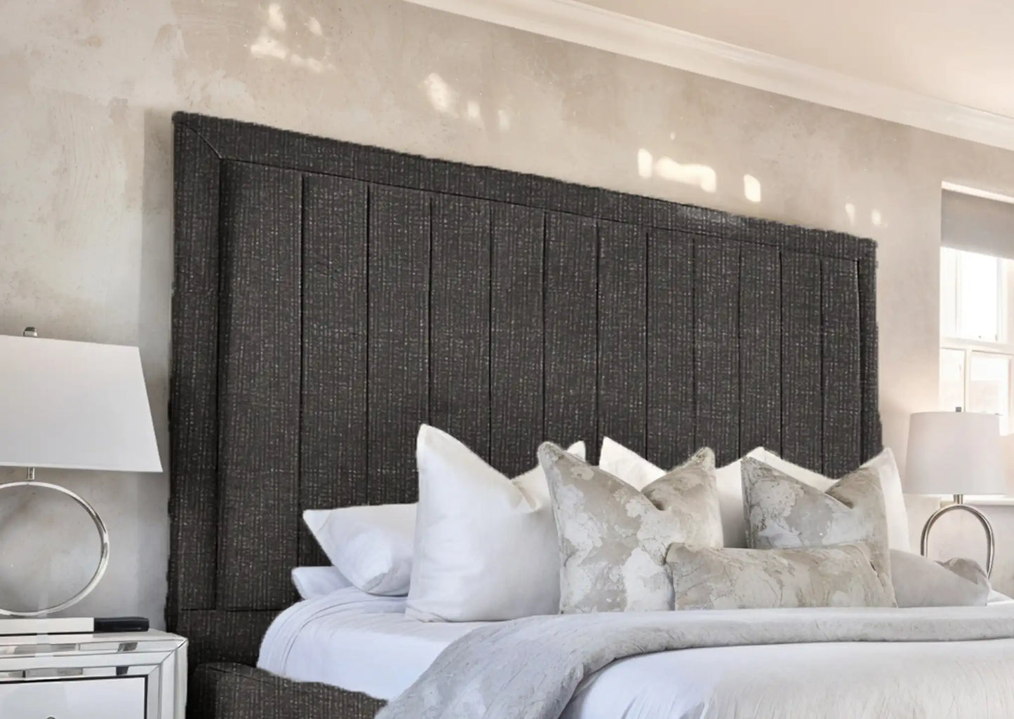 Geneva lined Upholstered Bed