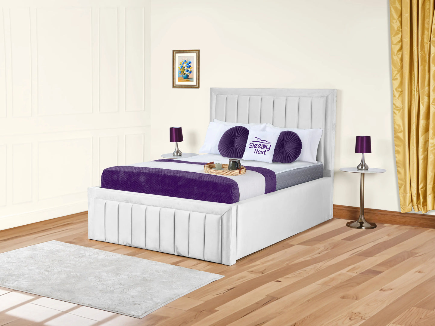 Grand panel Upholstered bed