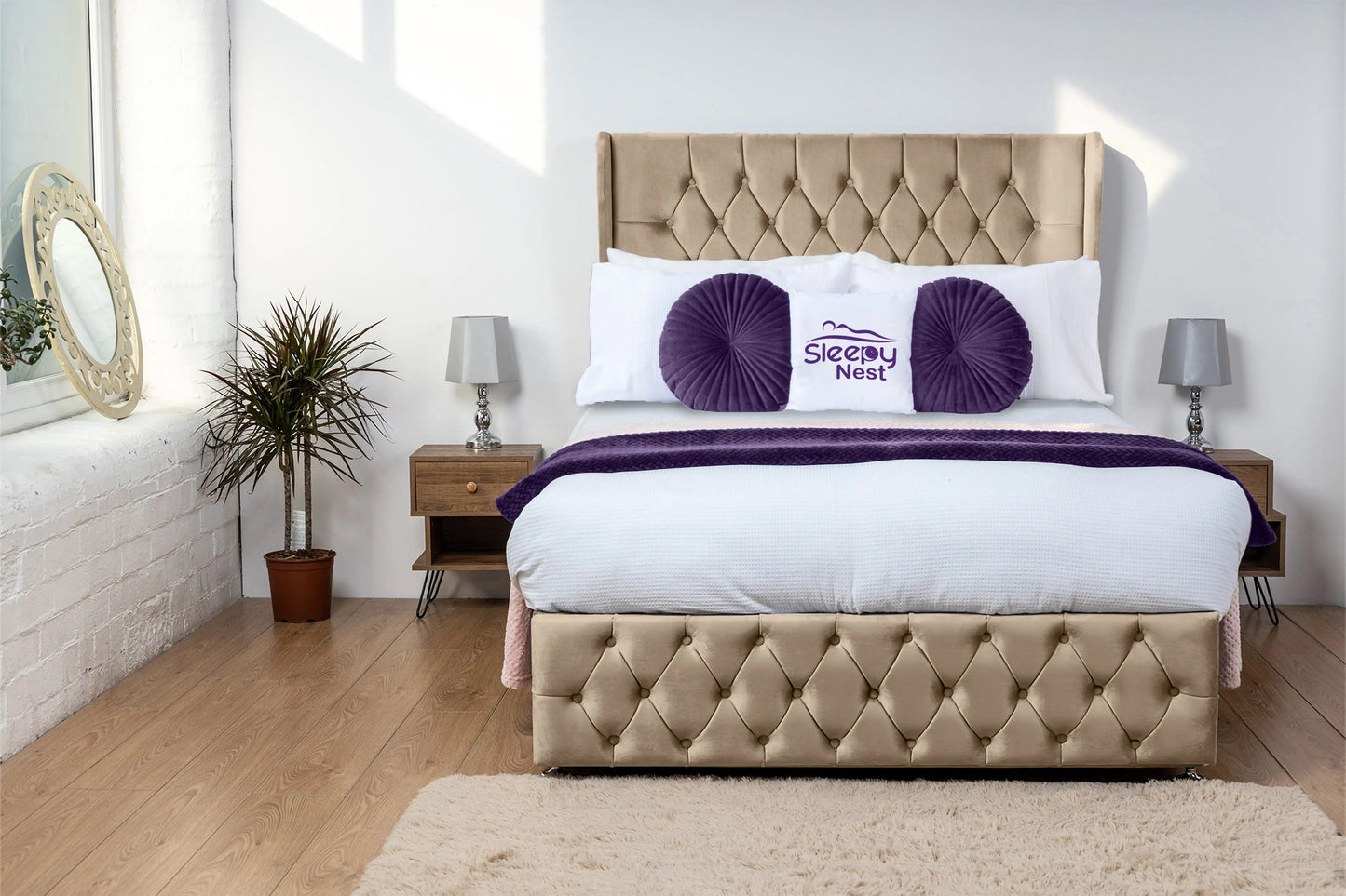 Luxor Wingback Divan Bed
