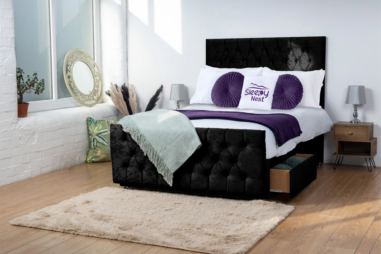 Jublie Chesterfield Divan Bed