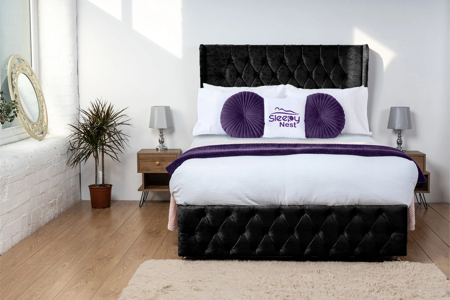 Luxor Wingback Divan Bed