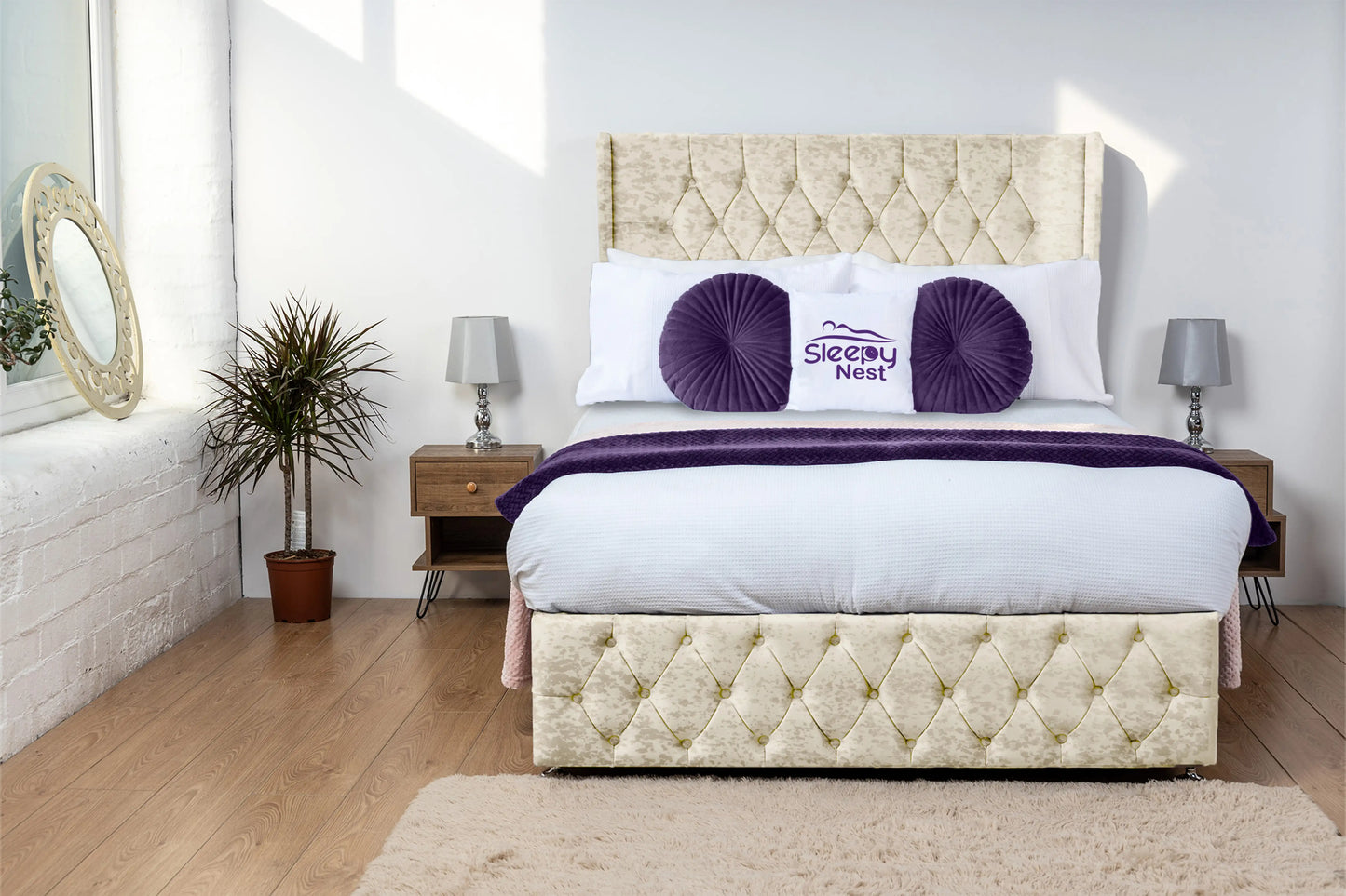 Luxor Wingback Divan Bed