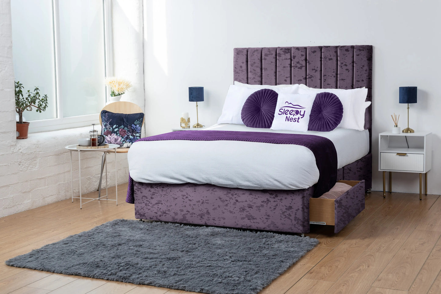 Amelia Lined Divan Bed