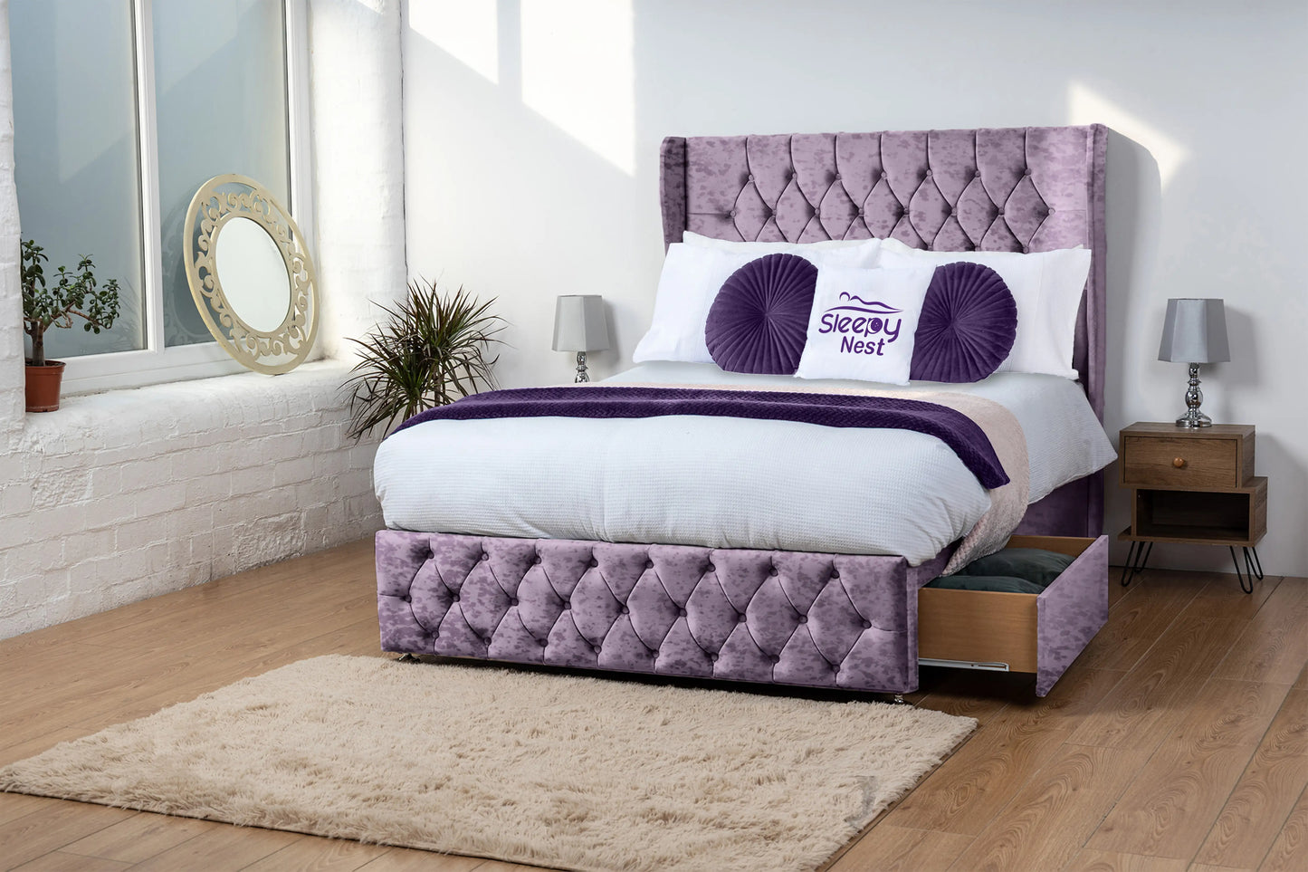 Luxor Wingback Divan Bed