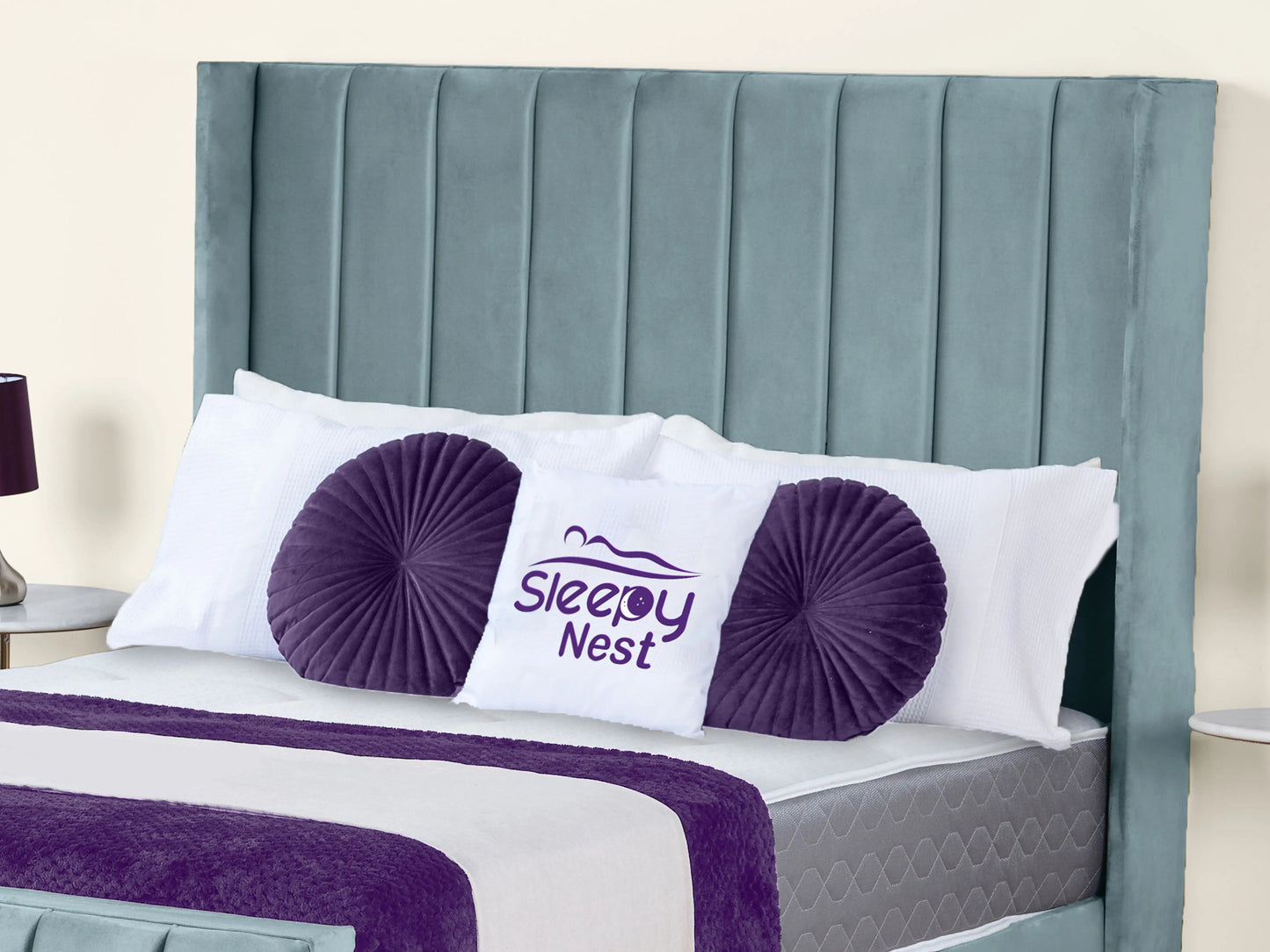 Empire Winged upholstered Bed