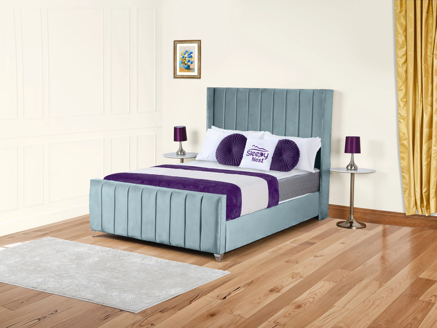 Empire Winged upholstered Bed