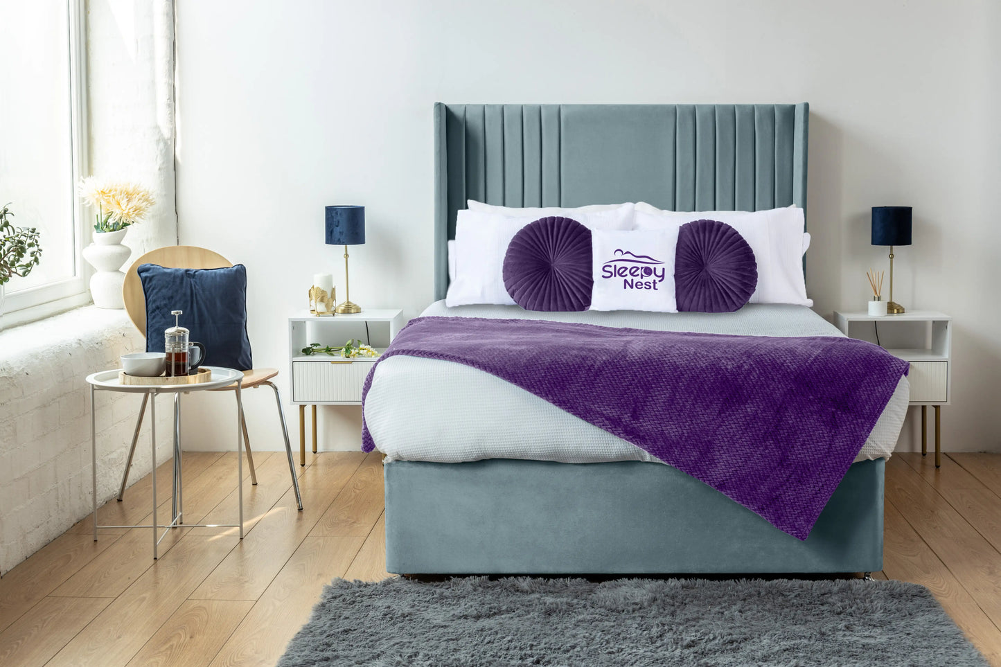 Skyline wingback Divan Bed