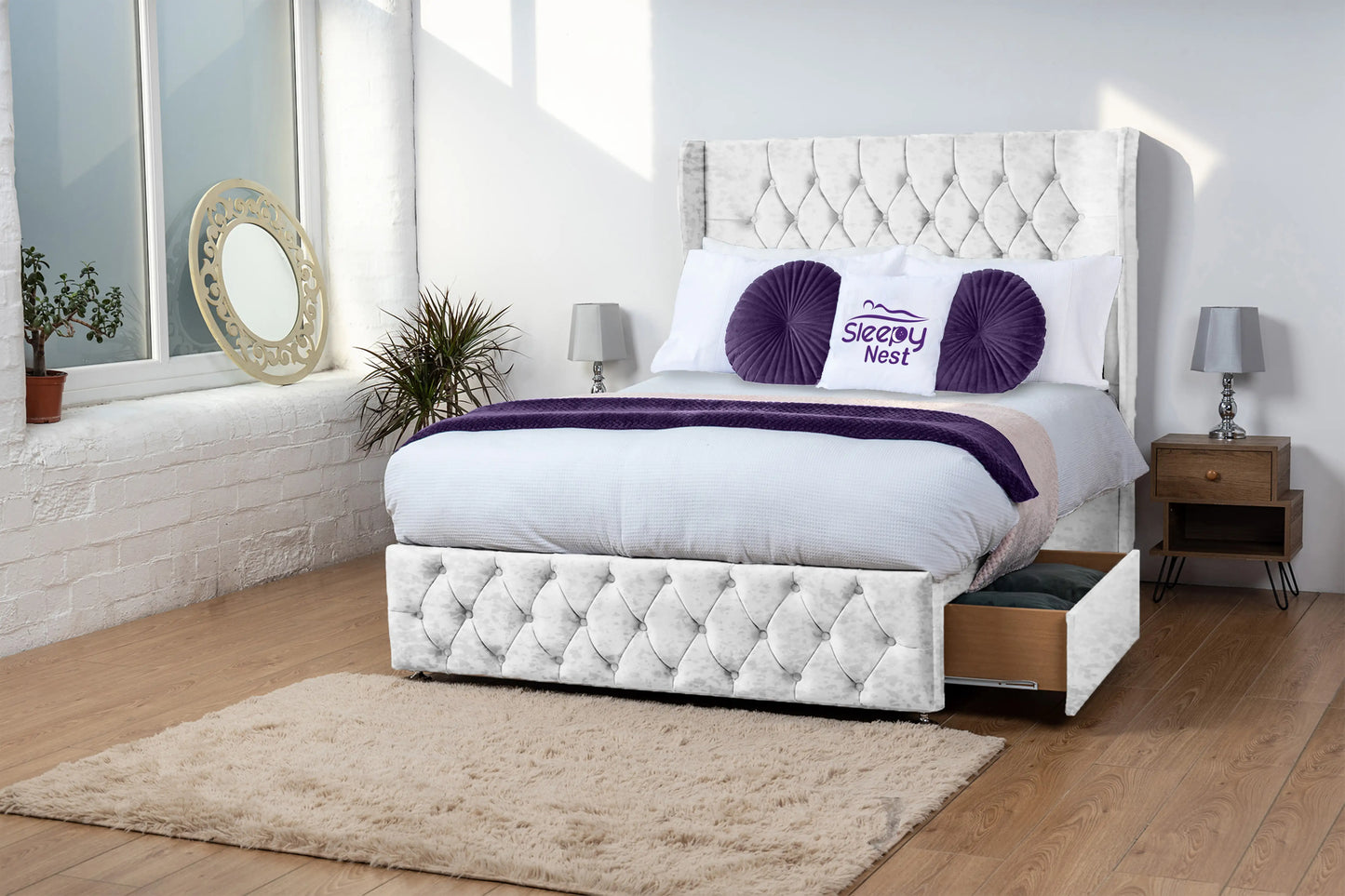 Luxor Wingback Divan Bed
