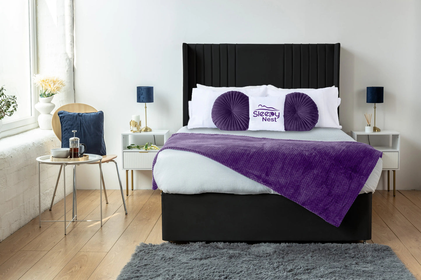 Skyline wingback Divan Bed