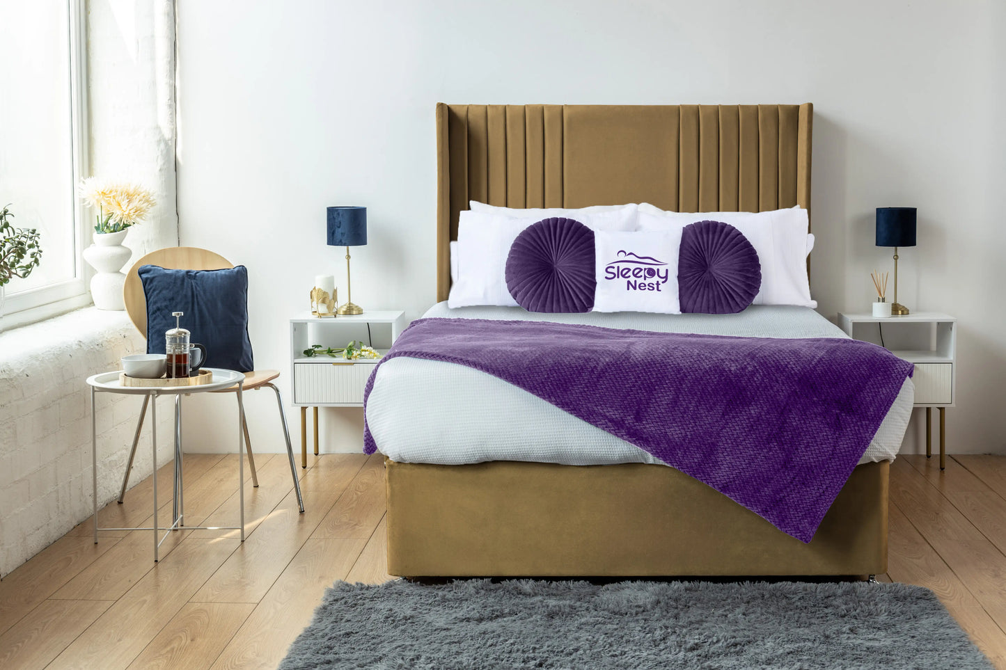 Skyline wingback Divan Bed