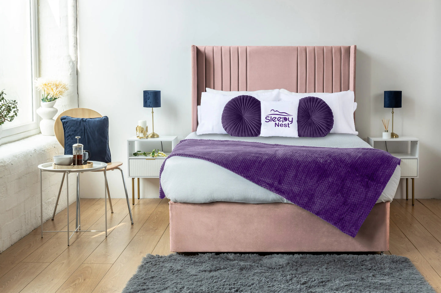 Skyline wingback Divan Bed