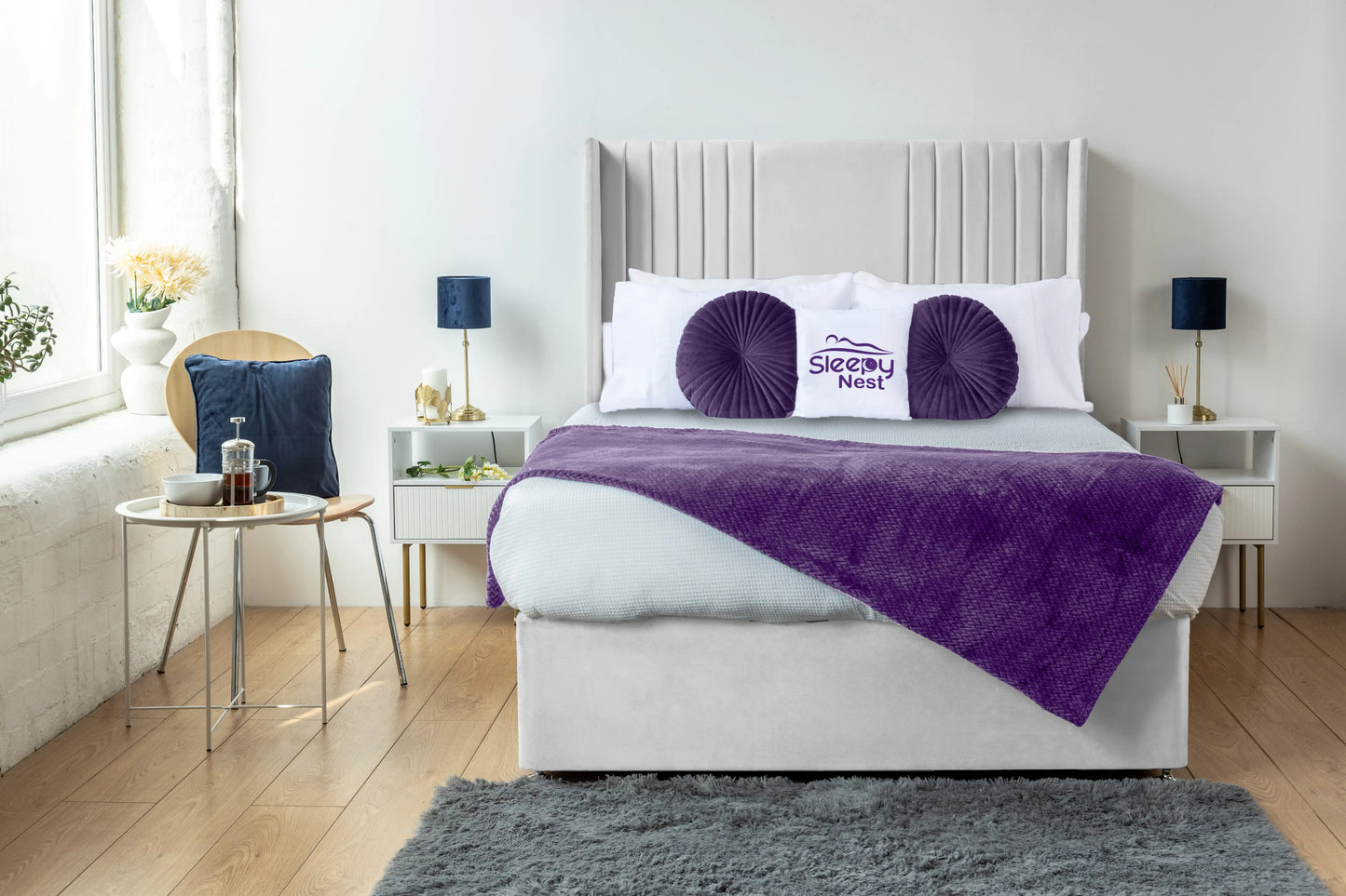 Skyline wingback Divan Bed