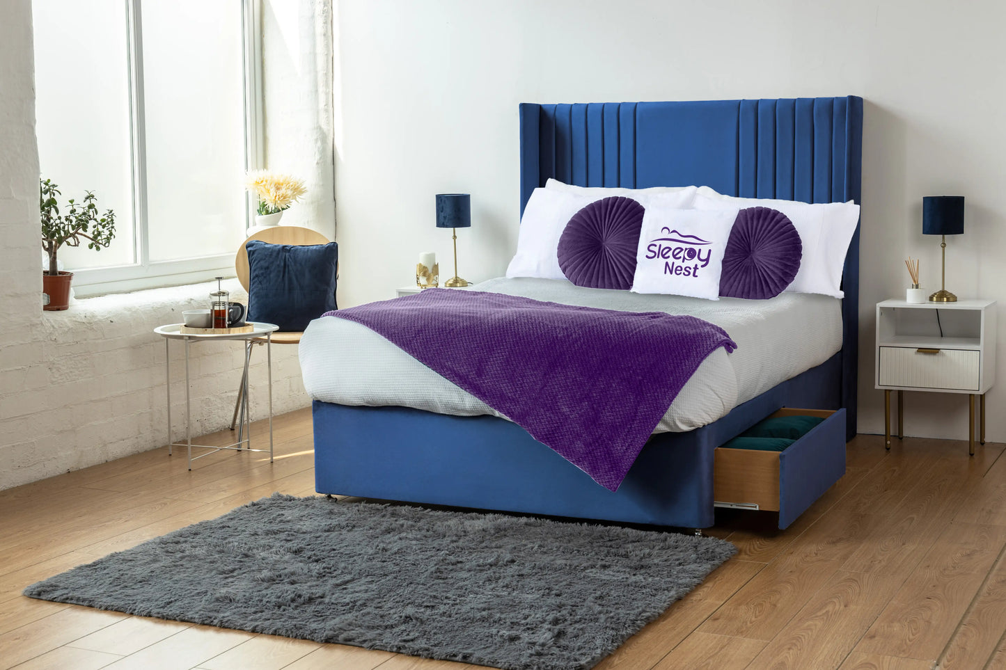 Skyline wingback Divan Bed