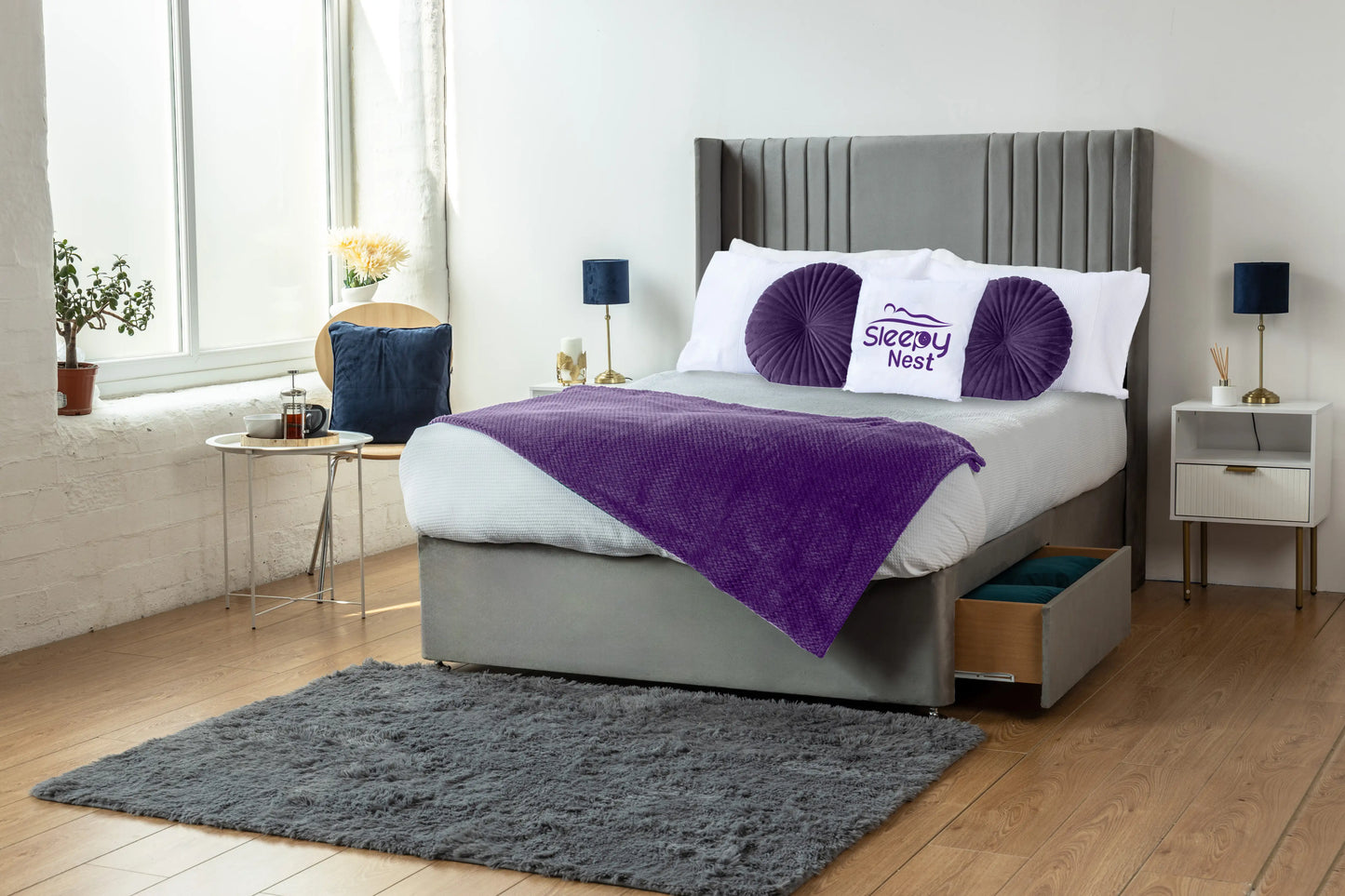 Skyline wingback Divan Bed