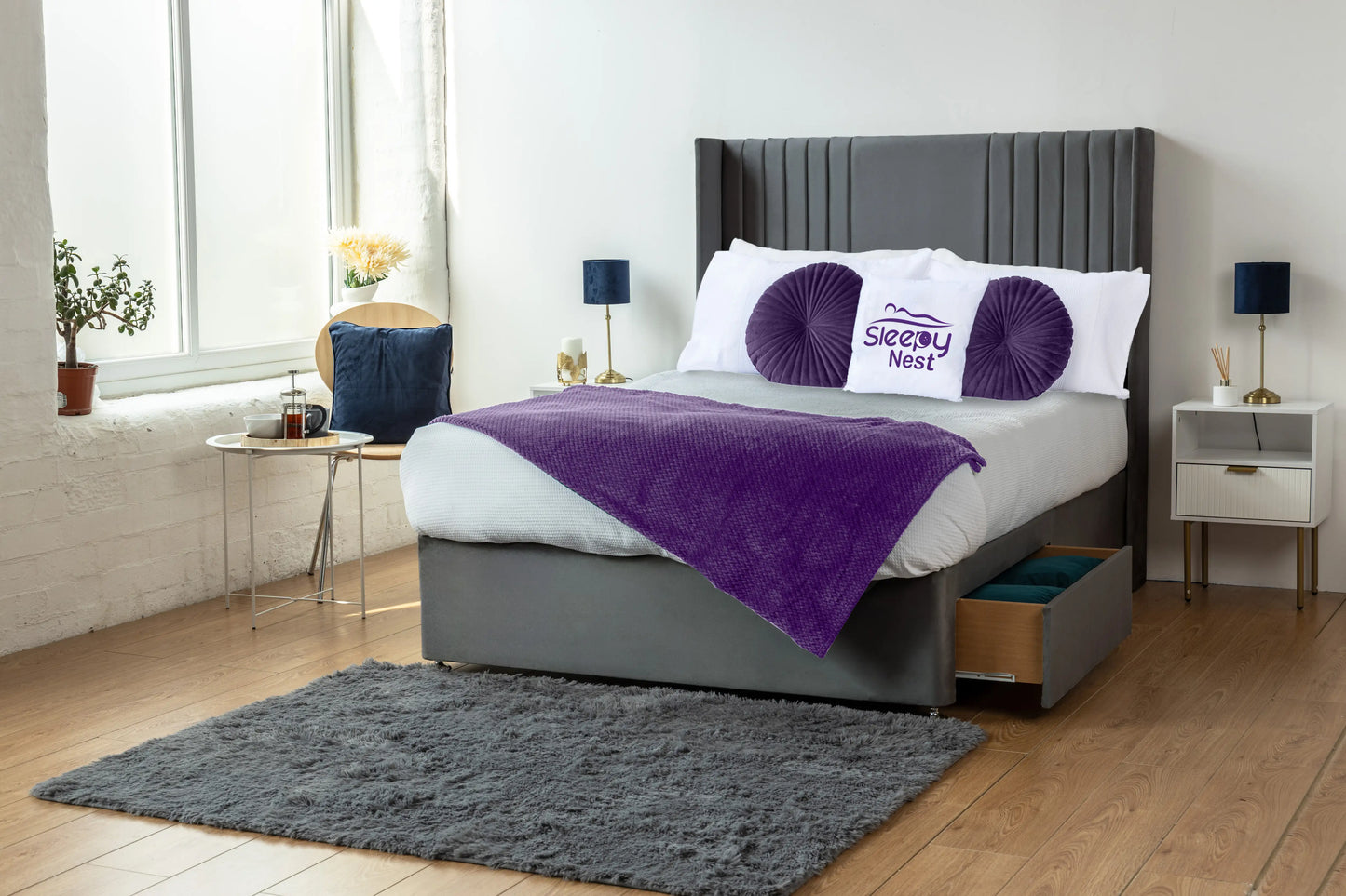 Skyline wingback Divan Bed