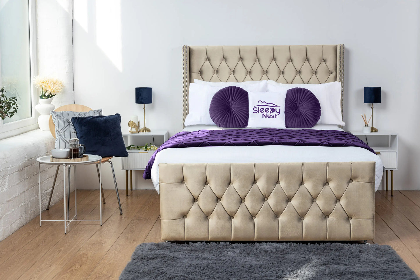 Emily Wingback Divan Bed