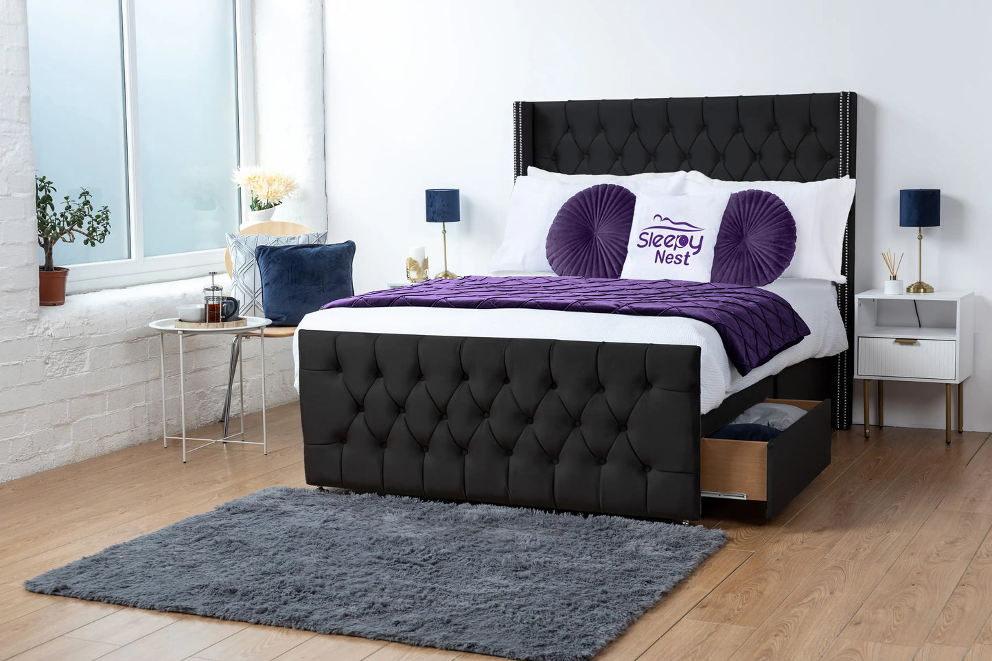 Emily Wingback Divan Bed