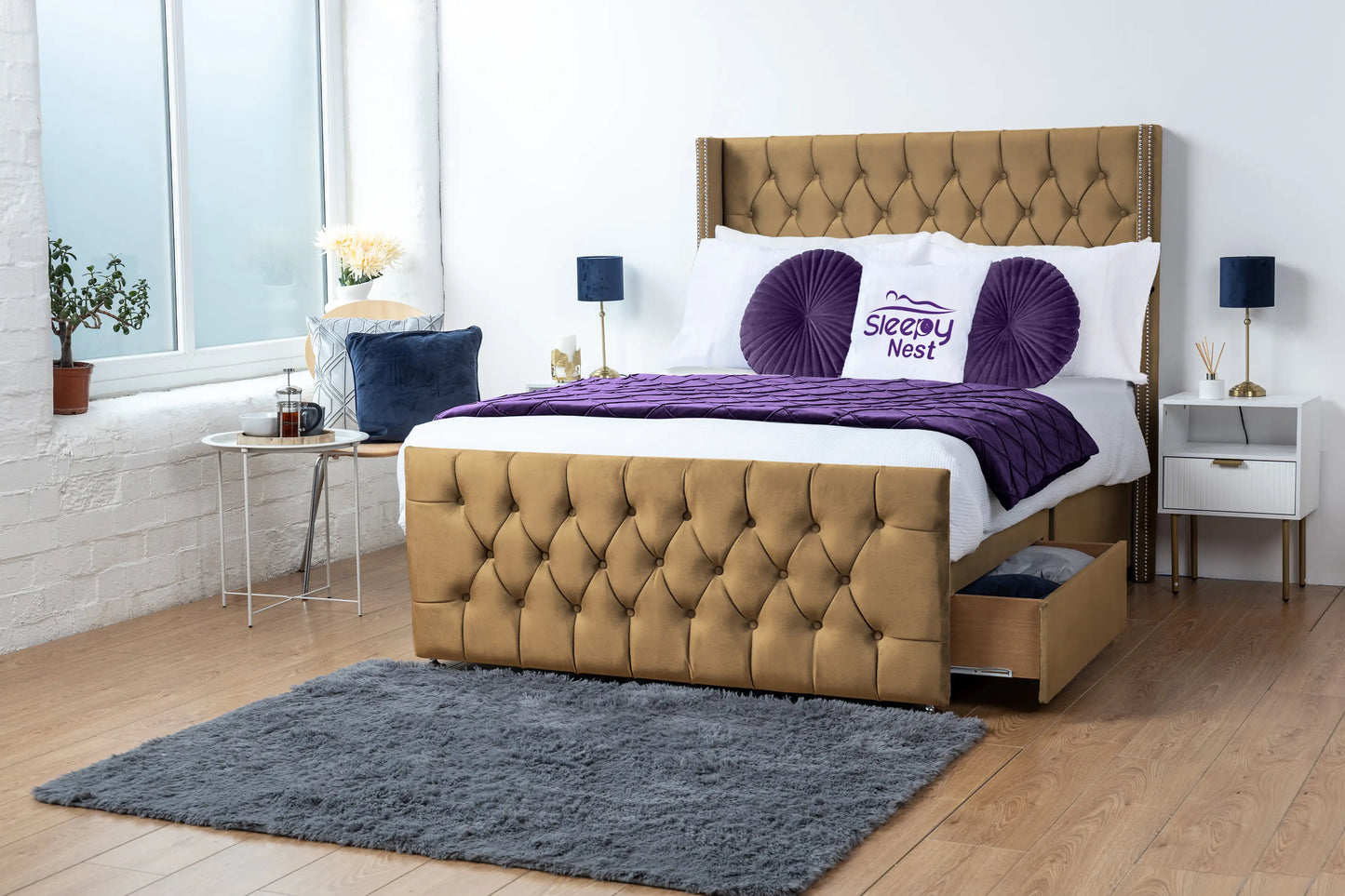 Emily Wingback Divan Bed