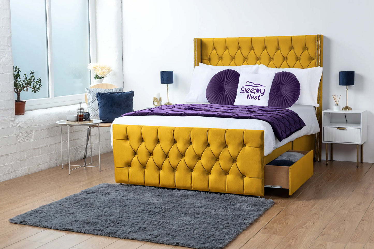 Emily Wingback Divan Bed