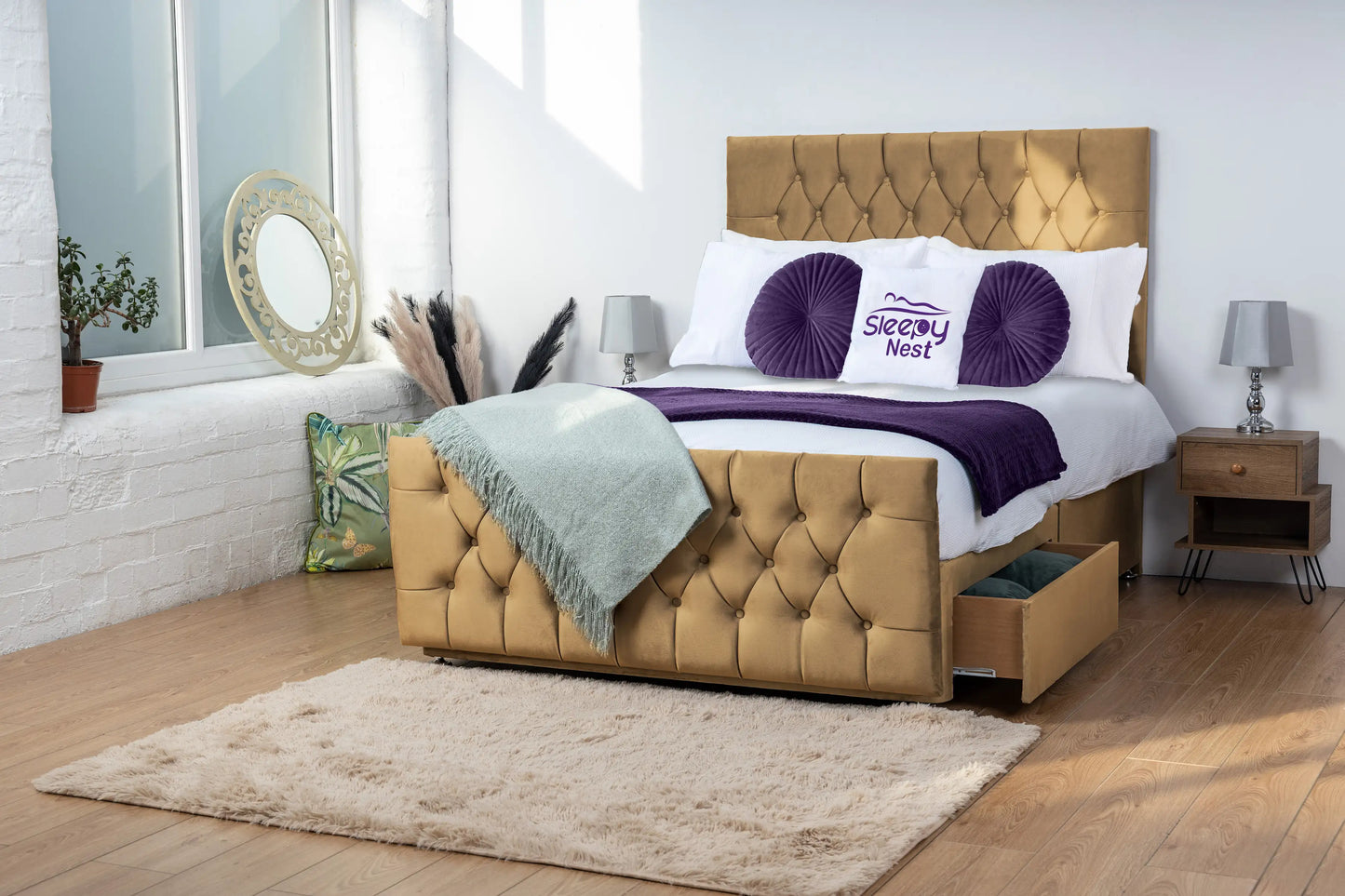 Jublie Chesterfield Divan Bed