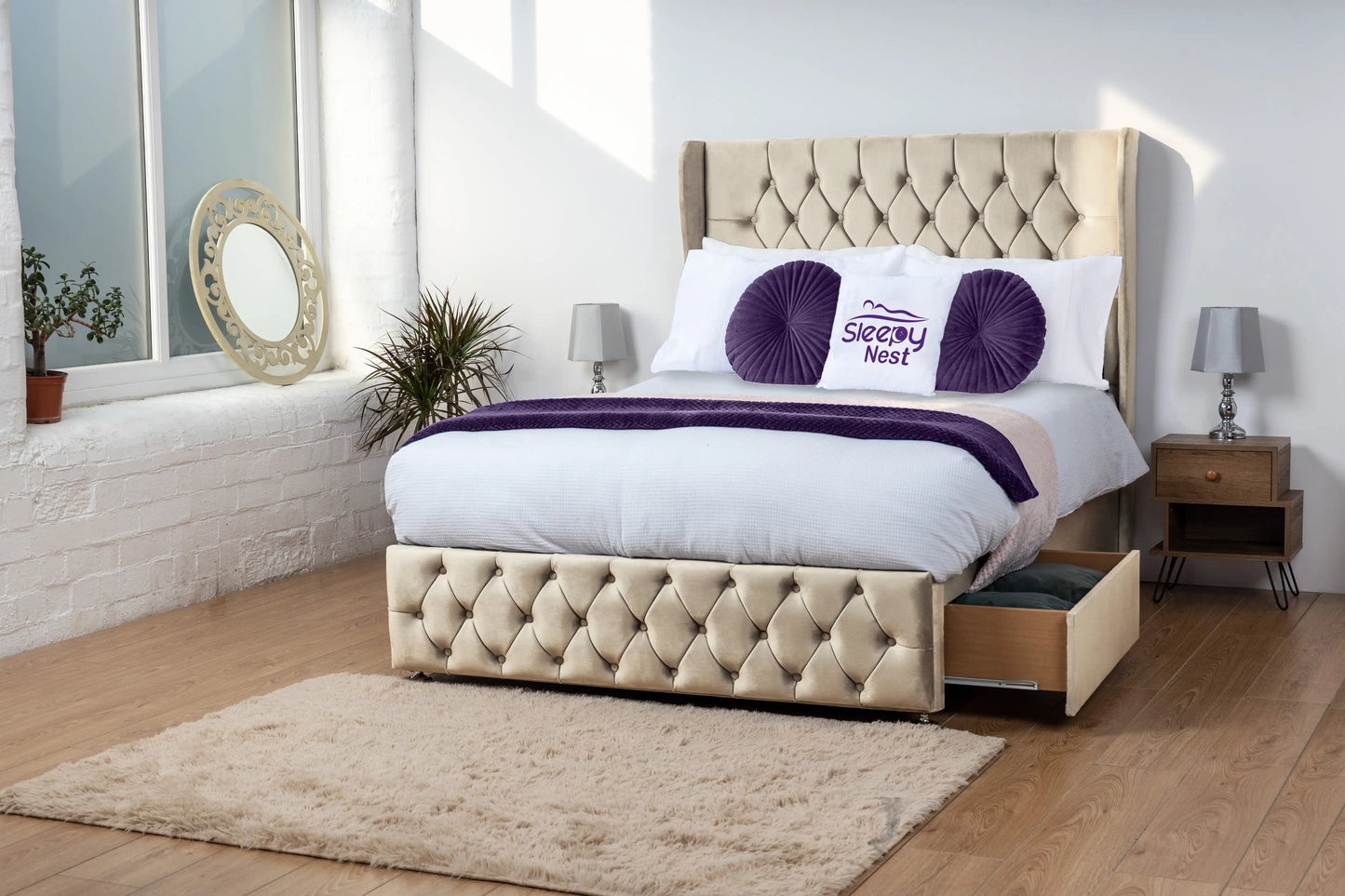 Luxor Wingback Divan Bed